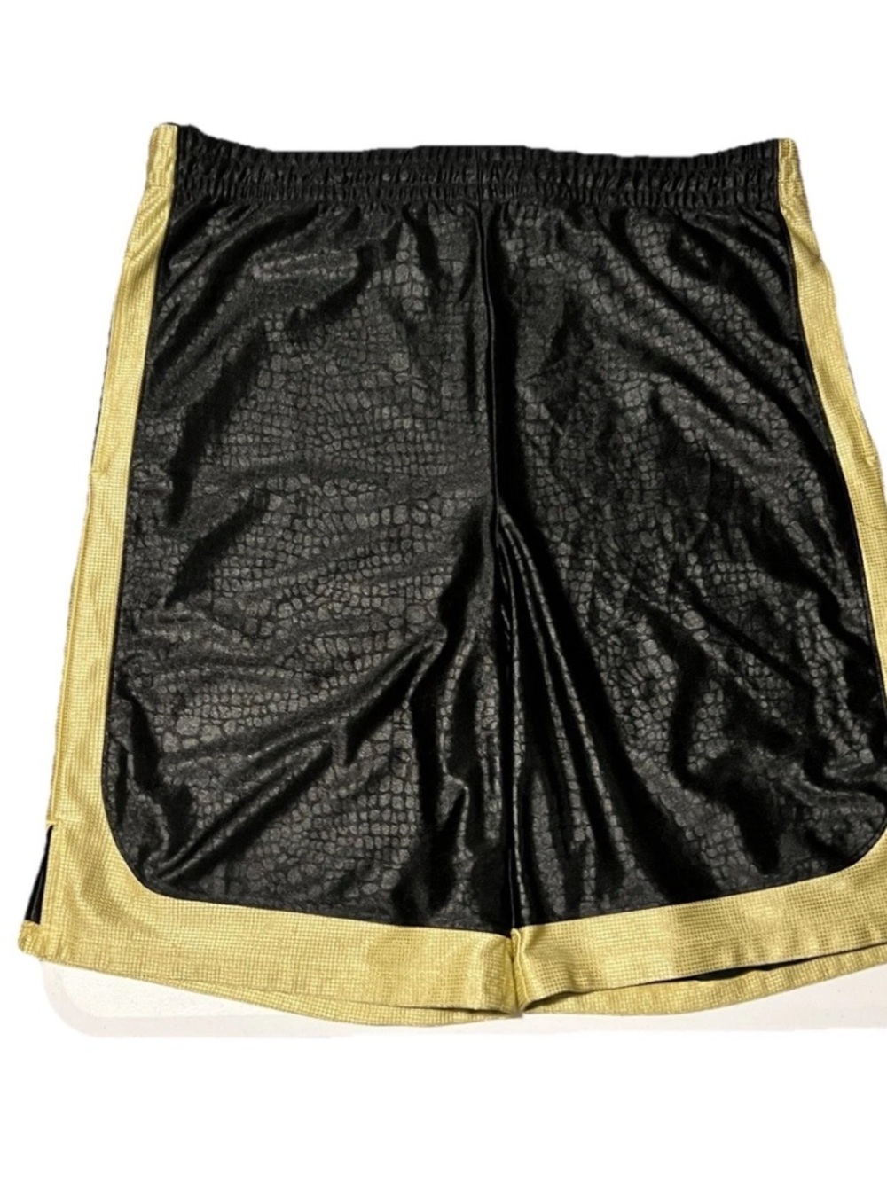 Black & Gold Athletic Men's Shorts - Lightweight Performance